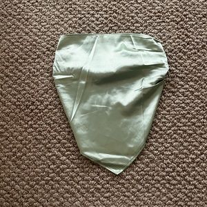 Princess Polly silk green head scarf - one size